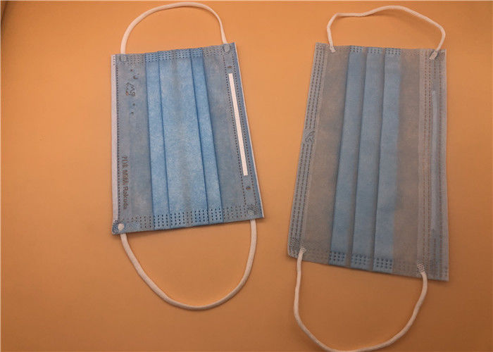3Ply άσπρη αναπνεύσιμη μίας χρήσης μάσκα με το δεσμό σε Spunlace/Spunbond