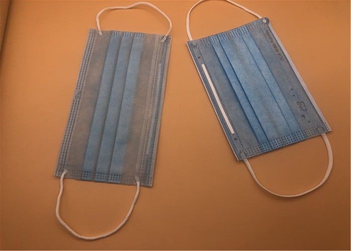 3Ply άσπρη αναπνεύσιμη μίας χρήσης μάσκα με το δεσμό σε Spunlace/Spunbond